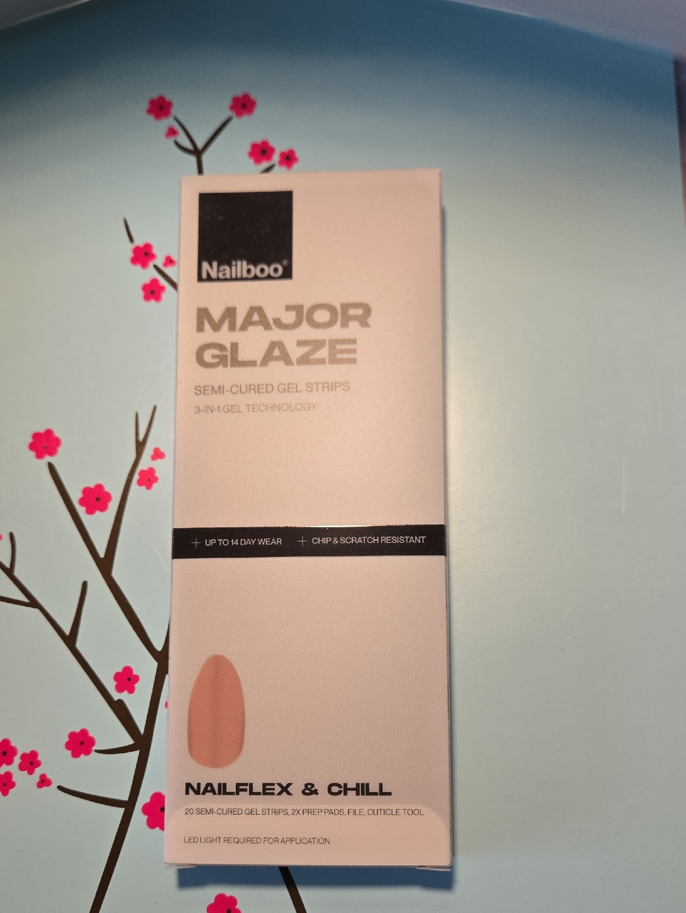 Nailboo Major Glaze Semi-Cured Gel Strips - Nailflex & Chill
